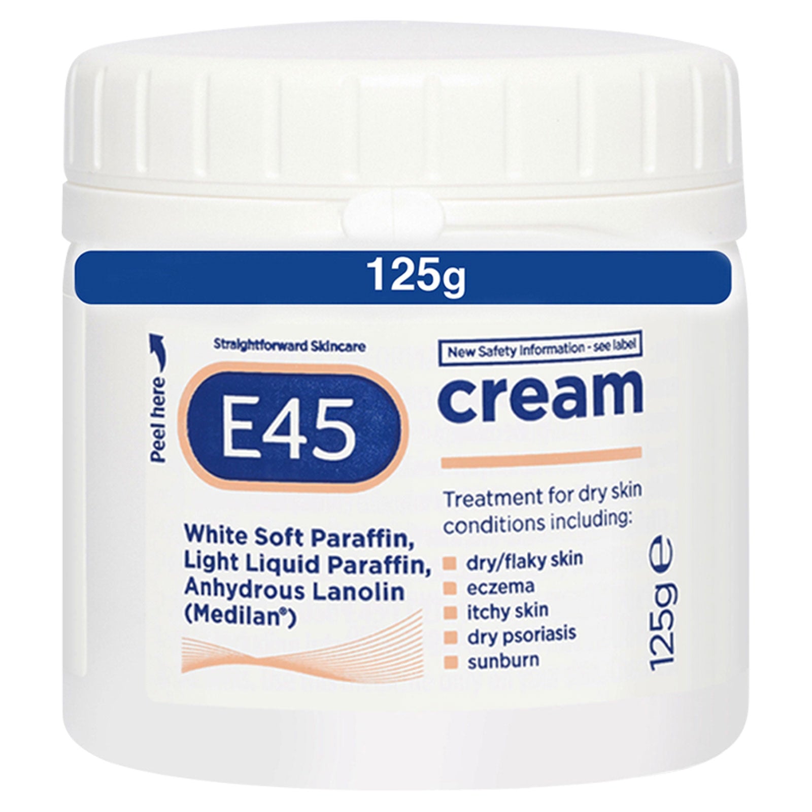 E45 Cream Normal Tub 125 | High Quality Tissue Product Online - Product Image E45 Cream Normal Tub 125 | High Quality Tissue Product Online - Product Image